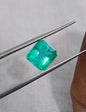 GSI Certified 1.47ct Medium Deep Green Emerald , 100% Natural Earth Mined Gemstone