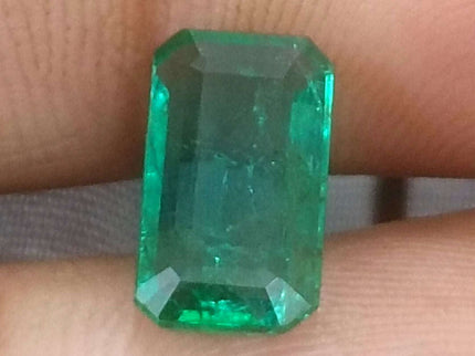 2.29ct Quality Natural Emerald, Certified Zambian Origin Octagon Cut Stone