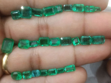 20.64ct Zambian Natural Emerald Parcel