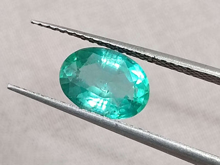 Certified 1.44ct Natural Zambian Emerald