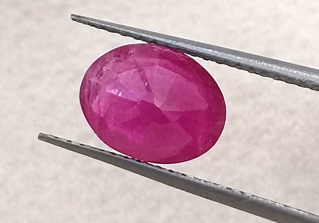 GSI Certified 2.07ct Mozambique Ruby, Natural Untreated Gemstone