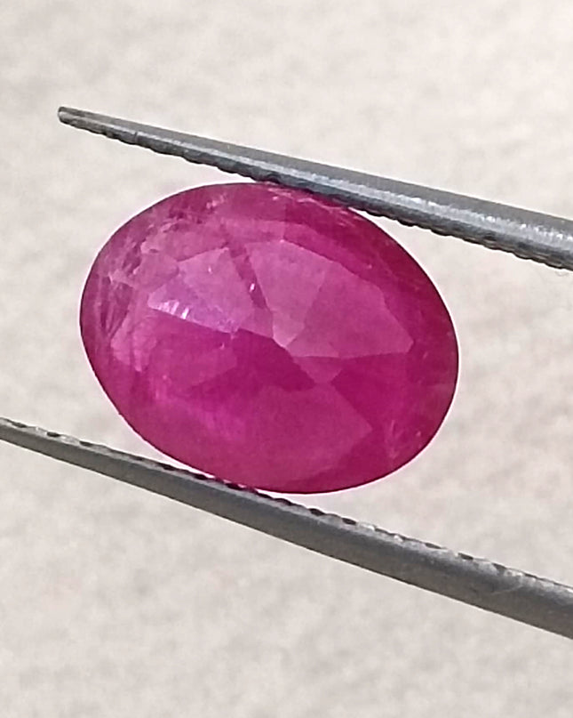 GSI Certified 2.07ct Mozambique Ruby, Natural Untreated Gemstone