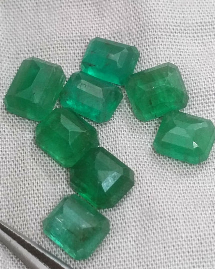 14.54ct Vivid to Deep Green Natural Emerald parcel earth mined loose Gemstones