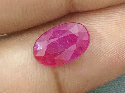 GSI Certified 1.99ct Mozambique Ruby, Natural Untreated Gemstone