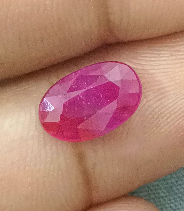 GSI Certified 1.99ct Mozambique Ruby, Natural Untreated Gemstone