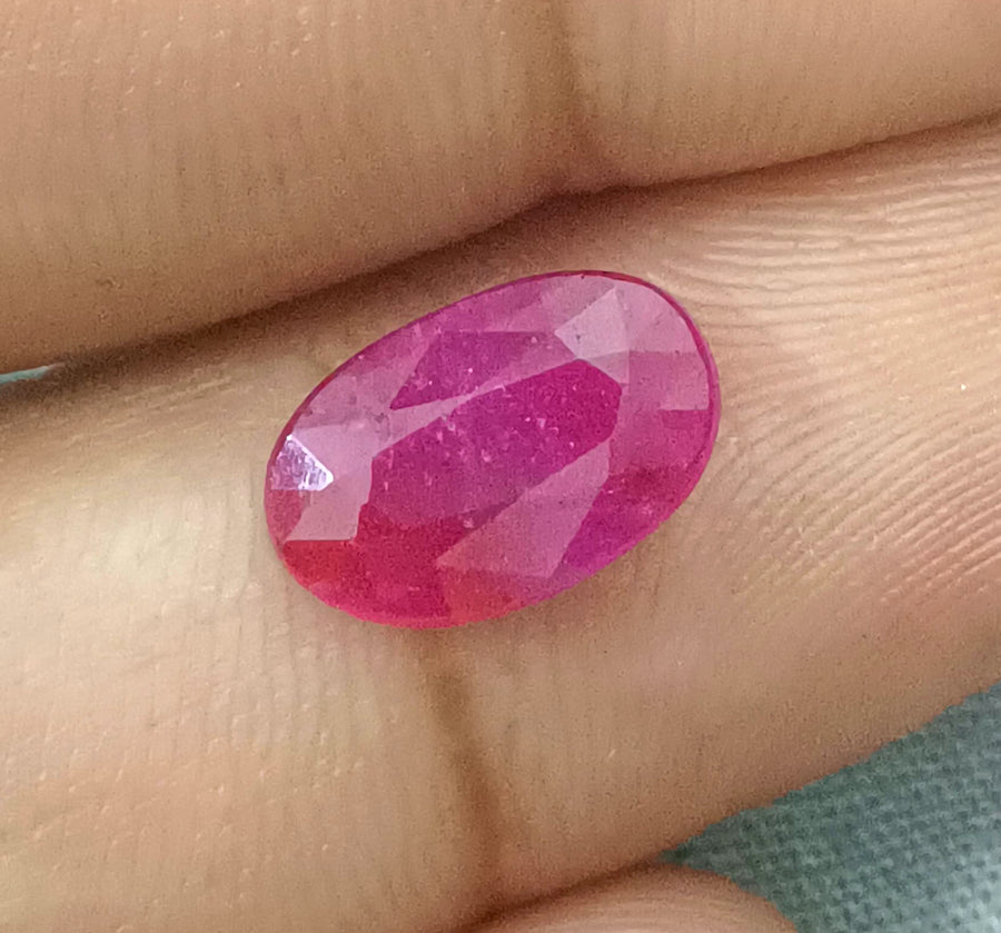 GSI Certified 1.99ct Mozambique Ruby, Natural Untreated Gemstone