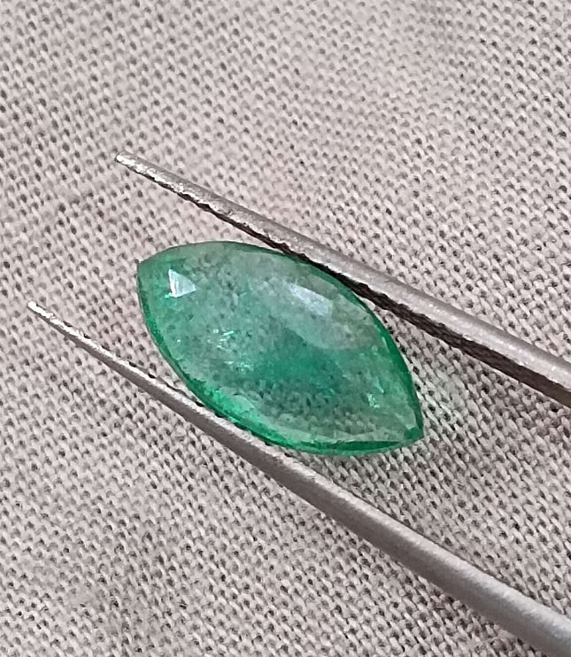 Certified 1.52ct Natural Zambian Emerald