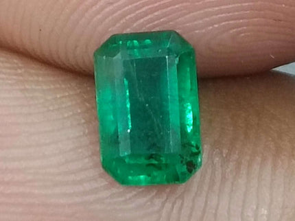 Certified 1.29ct Swat Emerald, Natural Octagon Cut Stone