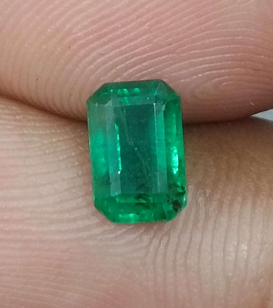Certified 1.29ct Swat Emerald, Natural Octagon Cut Stone