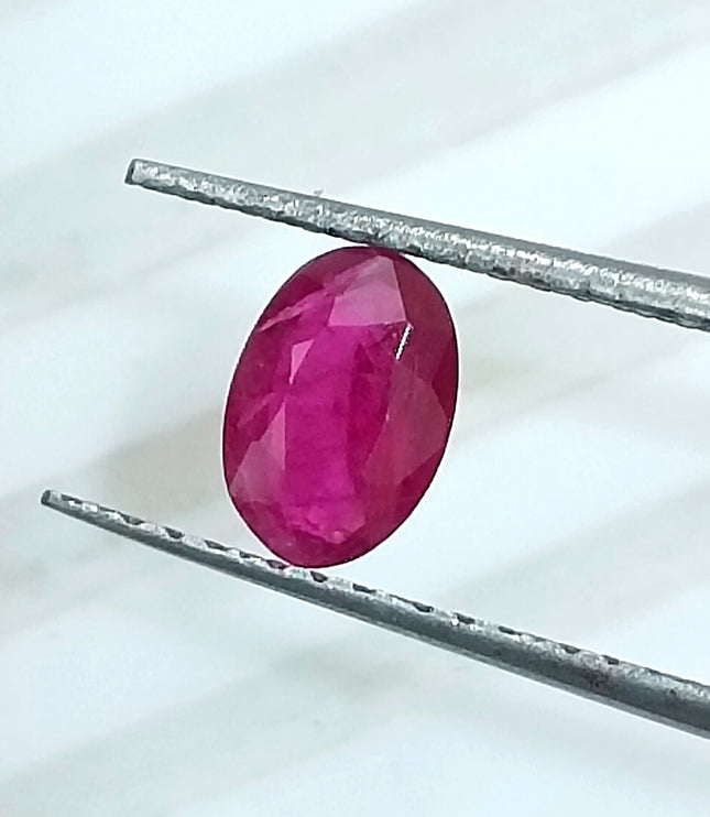 Certified 0.49ct Natural Unheated Blood Red Mozambique Ruby.