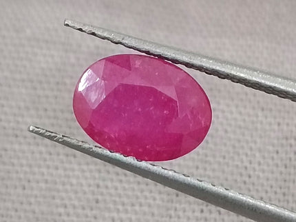 GSI Certified 1.50ct Mozambique Ruby, Natural Untreated Gemstone