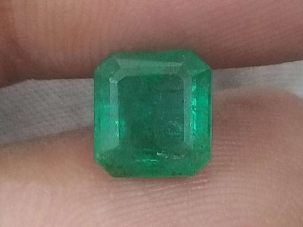 Zambian Emerald 2.24ct Certified Natural Octagon Cut Loose Gemstone