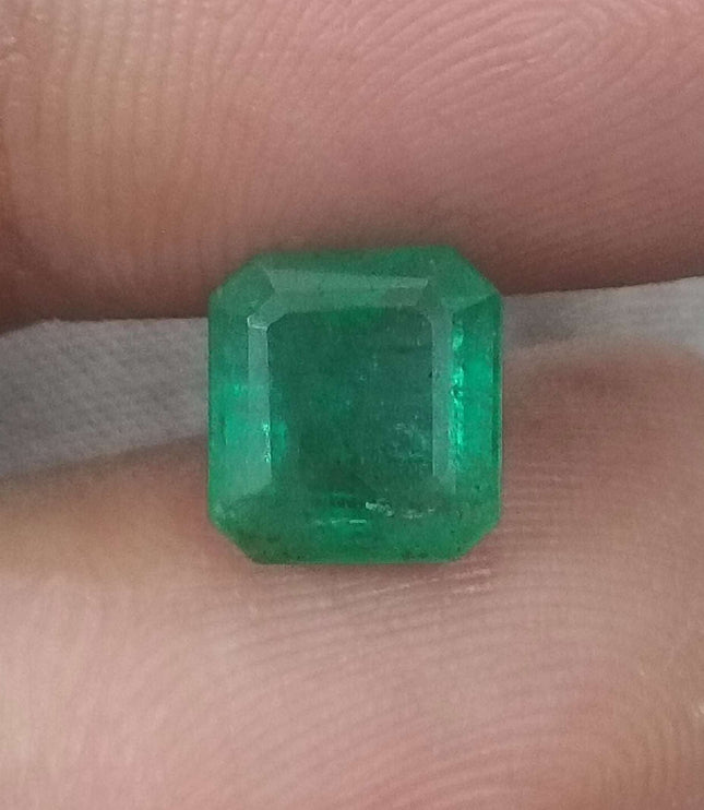 Zambian Emerald 2.24ct Certified Natural Octagon Cut Loose Gemstone