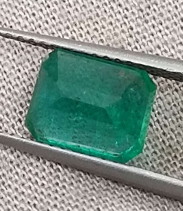 Certified 1.87ct Natural Zambian Emerald Stone