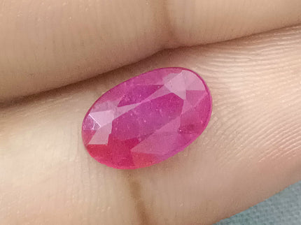 GSI Certified 1.99ct Mozambique Ruby, Natural Untreated Gemstone