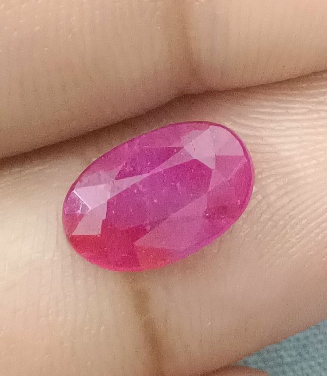 GSI Certified 1.99ct Mozambique Ruby, Natural Untreated Gemstone