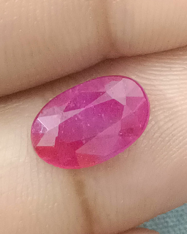 GSI Certified 1.99ct Mozambique Ruby, Natural Untreated Gemstone