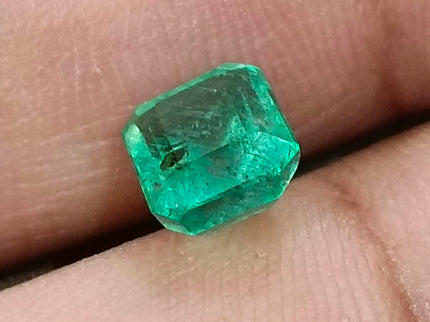 2.57ct Zambian Emerald, Pastel Green Octagon Cut Certified Natural Gemstone