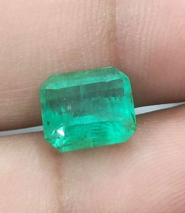 3.52ct Certified Zambian Natural Emerald Stone