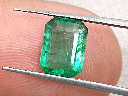 Certified 1.62ct Natural Zambian Emerald