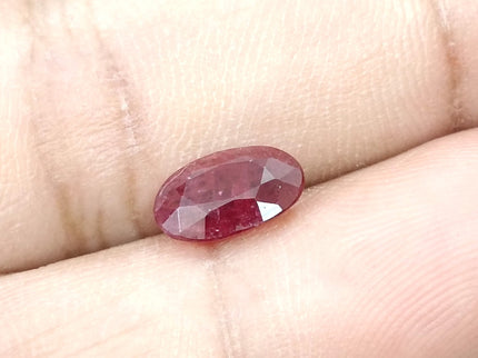 2.12ct Natural Ruby Unheated Mozambique SGL Certified Rasberry Red Oval Cut Loose Gemstone