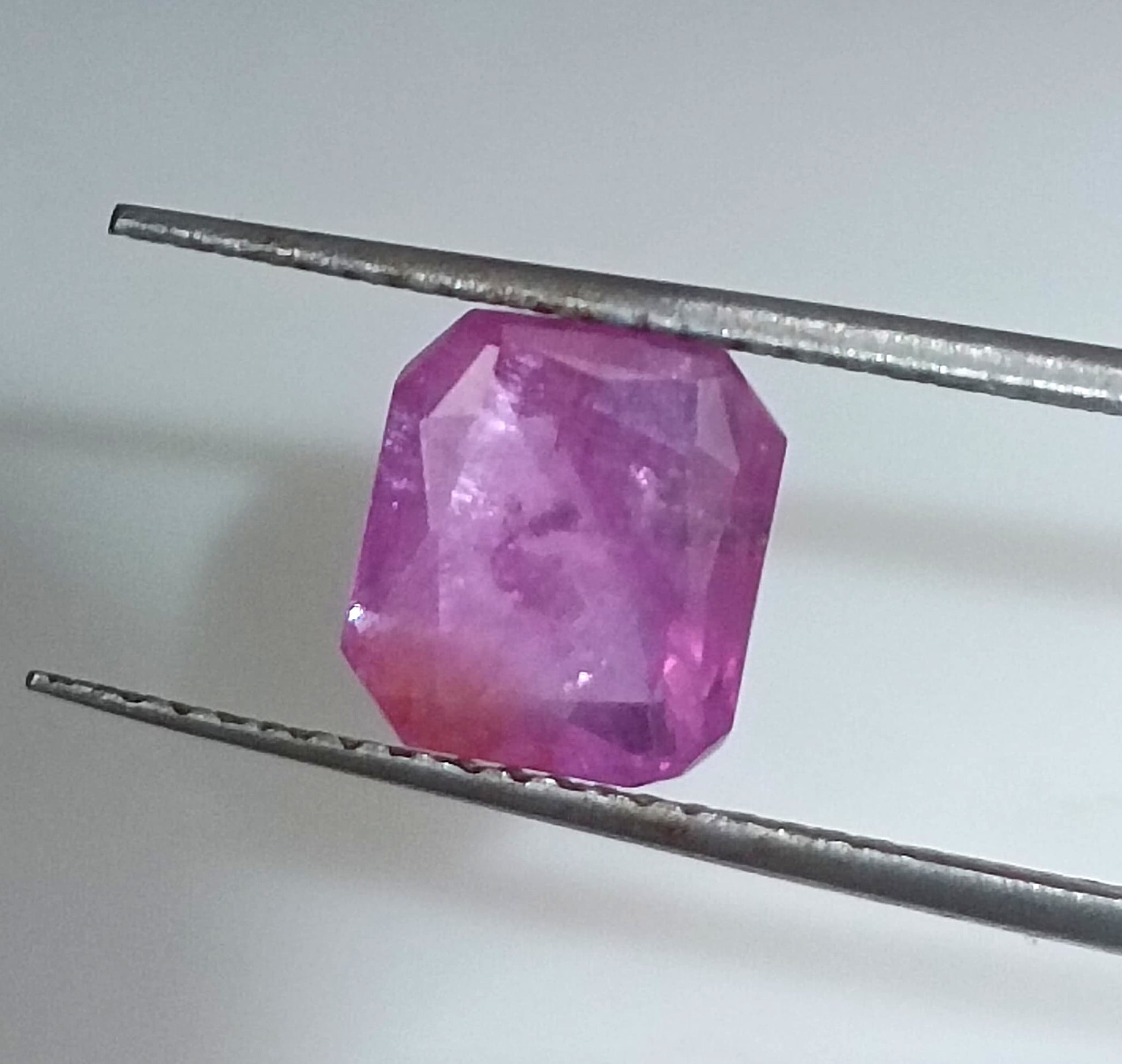 GSI Certified 2.55ct Pinkish Red Ruby, 100% Natural Untreated Gemstone - SMSGEMS 