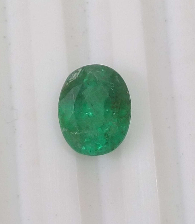 1.61ct Certified Natural Swat Emerald, Oval cut Loose Gemstone