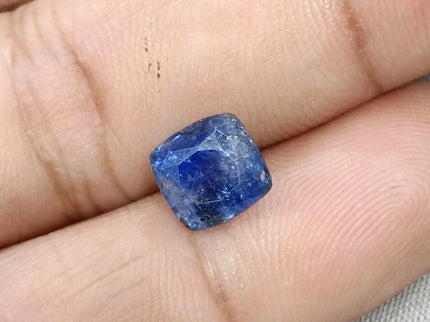 3.44ct Certified  Blue Ceylon Sapphire, Natural Only Heat Earth Mined Gemstone.