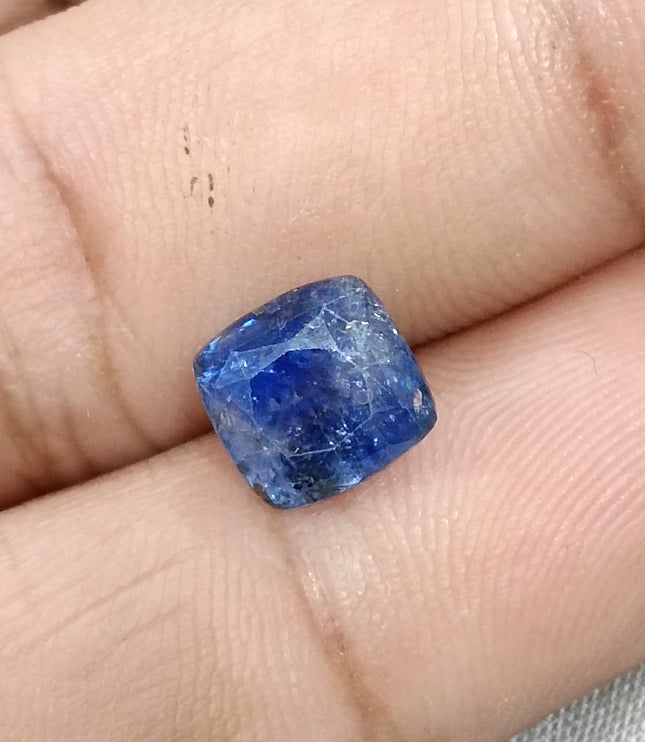 3.44ct Certified  Blue Ceylon Sapphire, Natural Only Heat Earth Mined Gemstone.
