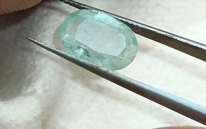 GSI Certified 4.49ct Green Ceylon Sapphire, 100% Natural Untreated Gemstone