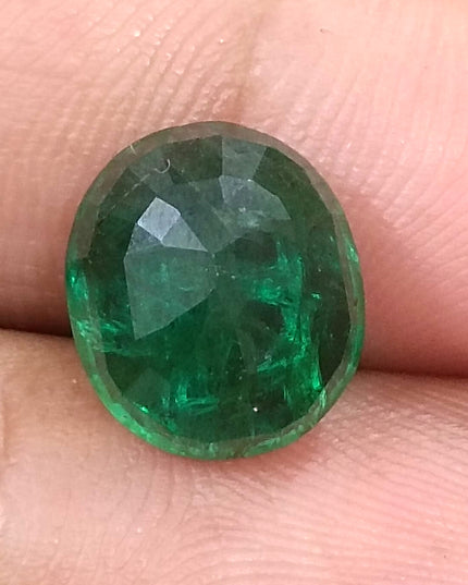 5.68ct Deep Green Natural Emerald, Earth Mined Loose Gemstone