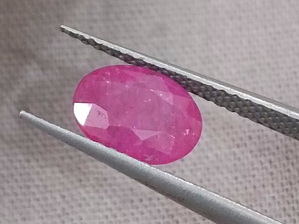 GSI Certified 1.37ct Mozambique Ruby, Natural Untreated Gemstone