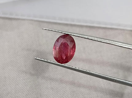 1.11ct Unheated Natural Ruby SGL Certified Mozambique Rasberry Red Oval Loose Gemstone