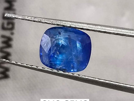 Natural Blue Sapphire 1.63ct Certified Medium Deep Color Sri Lanka Cushion Cut Loose Gemstone