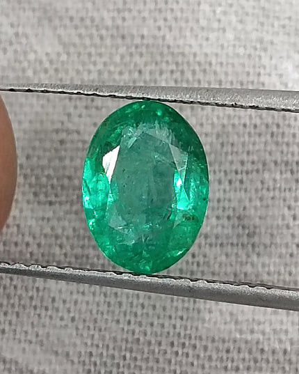 1.24ct Quality Natural Zambian Emerald Stone Spring Green Color Gemstone