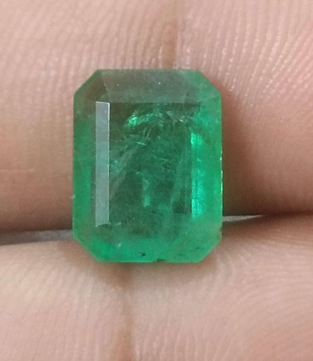 3.94ct Certified Zambian Natural Emerald Stone