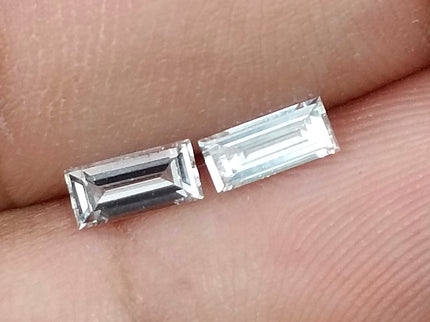 0.53ct Matched Pair Baguette Cut Diamonds(CVD)E VVS