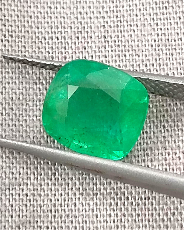 GSI Certified 2.32ct Neon Green Ethiopian Emerald, Natural Gemstone