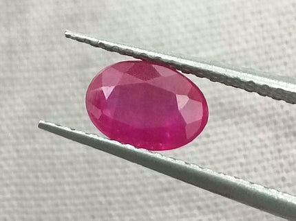 GSI Certified 0.85ct Blood Red Ruby, Natural Untreated Gemstone