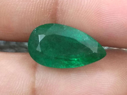 9.61ct Deep Vivid Green Natural Emerald, Earth Mined Gemstone