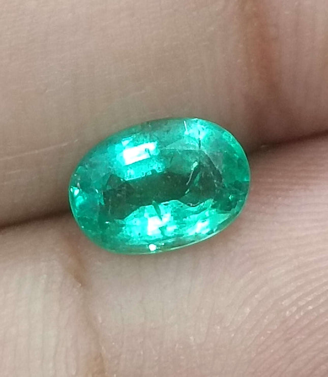 1.38ct Certified Zambian Natural Emerald.