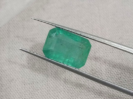 Russian Emerald 2.71ct Sea Green SGL Certified Octagon Cut Minor Oil Gemstone