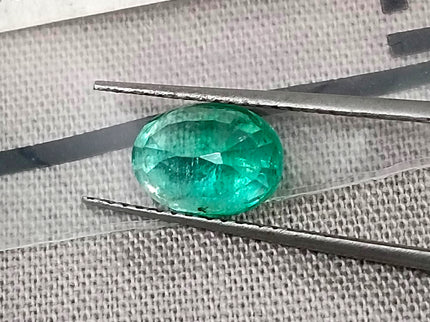 GSI Certified 1.42ct Panjshir Emerald Natural Gemstone