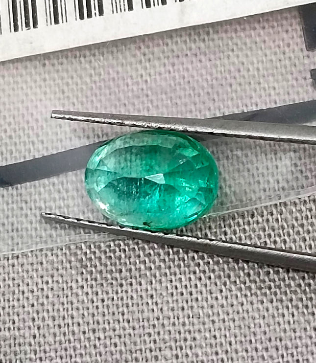 GSI Certified 1.42ct Panjshir Emerald Natural Gemstone