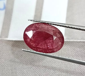 3.29ct Untreated Natural Mozambique Ruby Rasberry Red SGL Certified Oval Loose Gemstone