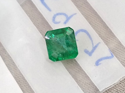 1.59ct Colombian Emerald Natural SGL Certified Medium Deep Green Octagon Cut Loose Gemstone