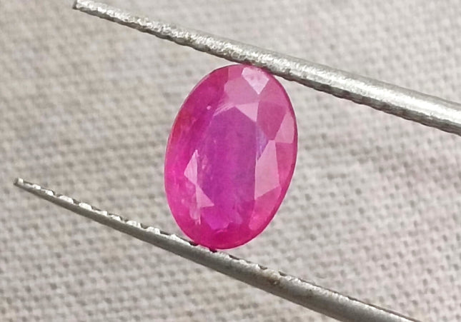 GSI Certified 0.92ct Mozambique Ruby, Natural Untreated Gemstone