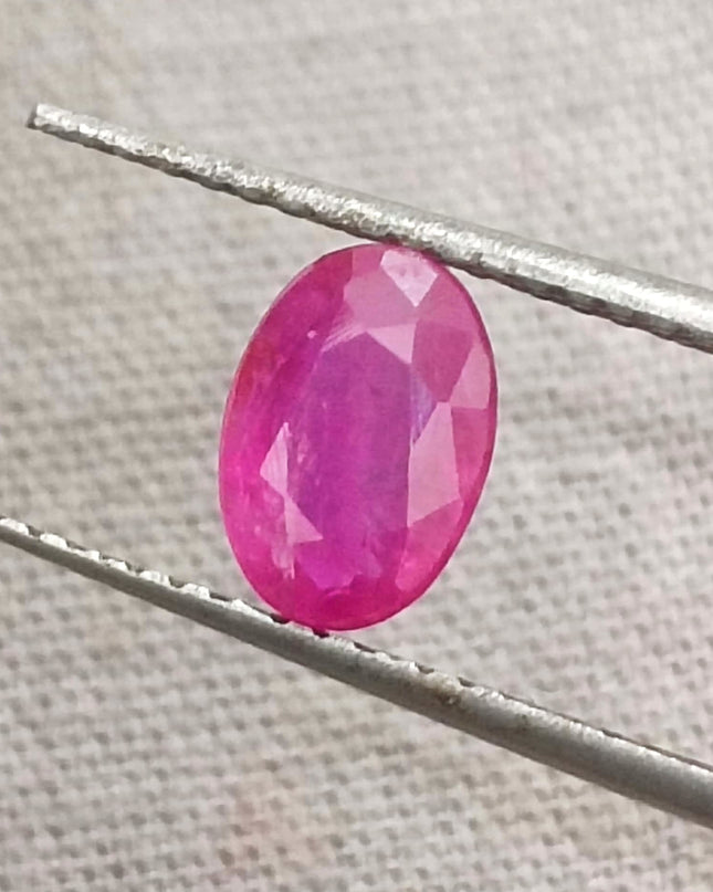 GSI Certified 0.92ct Mozambique Ruby, Natural Untreated Gemstone