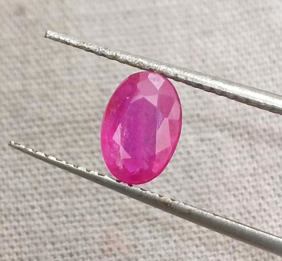 GSI Certified 0.92ct Mozambique Ruby, Natural Untreated Gemstone