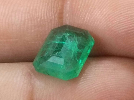 3.94ct Certified Zambian Natural Emerald Stone